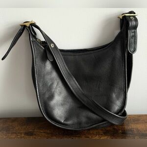 Coach Black Leather Crossbody Bag